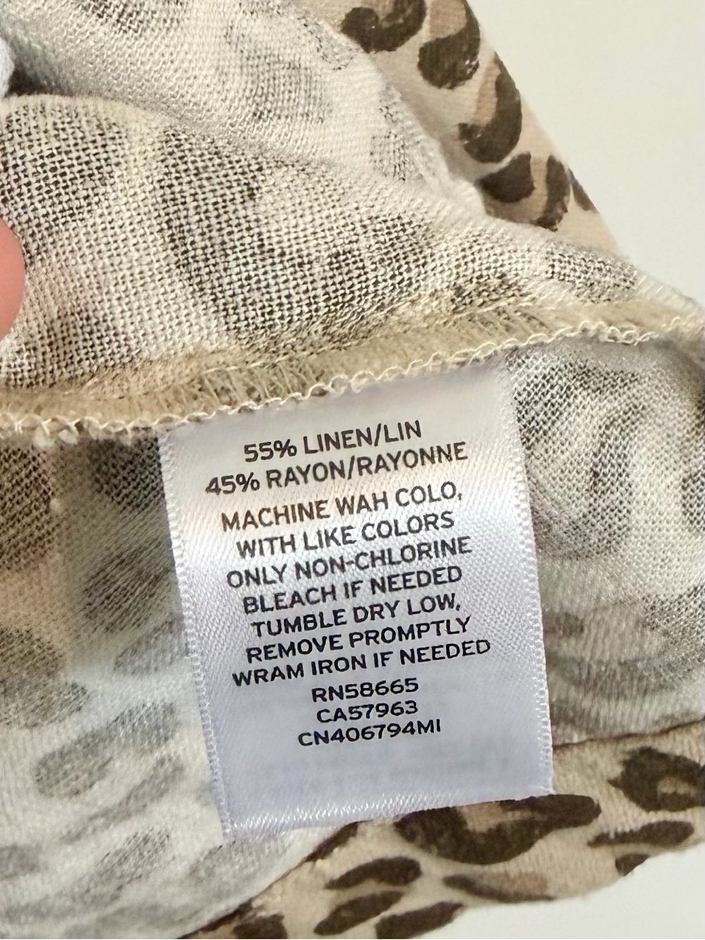 Caslon Leopard-Print Jacket with Waist Tie - Size: Medium - Picture 3 of 7
